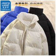 JEANSWEST 真维斯 男女同款秋冬季棉衣加绒款潮流百搭休闲宽松加厚保暖外套潮