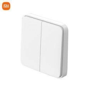 再降价：MI 小米 XMWXKG01YL 智能开关 双键版 白色*2件