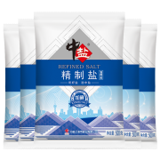 中盐 加碘精制盐 食用盐 500g*5包*3件