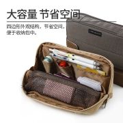 国誉（KOKUYO）一米新纯笔袋大容量多功能学生男女文具盒ins日系复古笔袋WSG-PCS133 米色