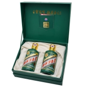 茅台酒53度 茅台虎年生肖纪念酒 酱香型白酒 375mL*2瓶 礼盒装