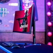 AOC 34英寸 带鱼屏 WQHD 1000R 广色域 165Hz HDR10 出厂校色 旋转升降 21:9 电竞曲面显示器 CU34G3S