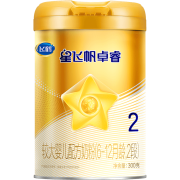 飞鹤星飞帆卓睿6-12个月较大婴儿配方奶粉听装2段300g*1听