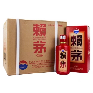 moutai 茅台 赖茅酒 传禧 红瓶 53%vol 酱香型白酒 500ml*6瓶 整箱装