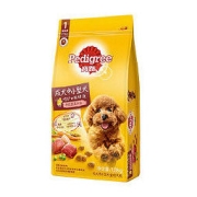 Pedigree 宝路 狗粮7.2斤成犬专用全价中小型泰迪牛肉鸡肉深海鱼味1.8kg*2袋