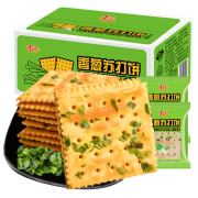京东极速版：千丝  香葱苏打饼干 整箱 500g