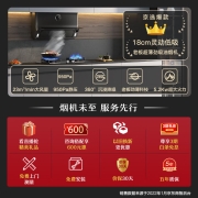 老板（Robam）灰色烟机超薄近吸聪明烟机23风量家用变频静音吸油烟机灶具燃气灶烟灶套装22D2S套装（天然气）