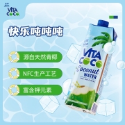 唯他可可（Vita Coco）椰子水天然原味清甜椰汁水0脂低卡 NFC 椰青果汁1L*12瓶进口饮料整箱