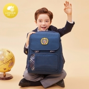 lemonkid书包小学生男孩1-3年级儿童女孩6-9周岁一年级双肩包护脊书包200301 小夜曲蓝小码【1-3年级】