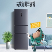 海信(Hisense)电冰箱小型家用 252升一级能效三开门变频风冷无霜办公室租房BCD-252WYK1DPUJ鲜域中门宽幅变温
