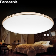 松下(panasonic)led卧室吸顶灯书房儿童房灯简约现代圆形灯饰灯具 21瓦 金边遥控调光调色 HHLAZ1742