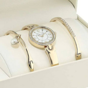 Anne Klein 安妮克莱因 AK/3288GBST 女式施华洛世奇水晶手表手镯套装