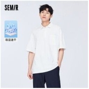 Semir 森马 男生polo衫男士高档t恤正牌宽松男士短袖t恤吸汗冰爽棉质透气