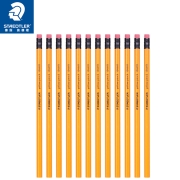 德国施德楼（STAEDTLER）铅笔六角黄杆日常书写笔带橡皮头12支134-HB15.6元