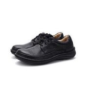 Clarks 其乐 Nature Three 男士休闲皮鞋 203390087 黑色 10