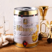 临期低价，德国进口，Bitburger 碧特博格 黄啤 5L/桶