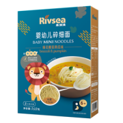 PLUS会员！Rivsea 禾泱泱 婴幼儿面条 国行版 绿花椰菜南瓜味 180g