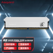 阿斯加特（Asgard）16GB DDR4 3200 台式机内存条 弗雷系列-钛银甲