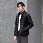 【清仓】雪中飞基础简约时尚休闲保暖男士立领短款轻薄羽绒服外套