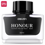凑单品：deli 得力 S636 钢笔墨水 黑色 30ml