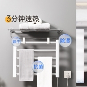 欧琳（OULIN）免打孔电热毛巾架家用卫生间加热烘干架恒温智能置物架打孔OLDM5565L