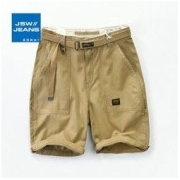 JEANSWEST 真维斯 旗下JSW 夏季新款男士短裤阿美咔叽阔版休闲裤子宽松五分裤