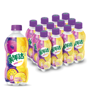 京东极速版、限地区、PLUS会员:美年达可乐 Mirinda 百香果菠萝味 果味汽水 300ml*12*2件