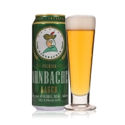 汉巴赫（Hahnbacher）拉格啤酒500ml*24听整箱装 德国进口