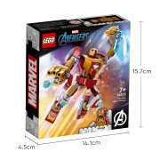 乐高（lego)积木漫威超级英雄系列76203钢铁侠机甲男女孩儿童成人拼装积木玩具礼物