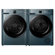 PLUS会员：Midea 美的 初见系列 MG100CQ7IPRO+MH100HCQ7 热泵式洗烘套装 10kg 石砾青