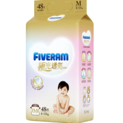 FIVERAMS 五羊 极光透气系列 纸尿裤 M48片