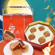 88VIP！GSY 冠生园 月饼秋韵提篮礼盒 750g