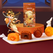 三只松鼠 黑金流心月饼 100gX1盒/2枚