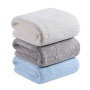 PLUS会员：GRACE 洁丽雅 珊瑚绒浴巾+毛巾 2件套