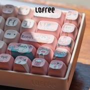 洛斐（LOFREE）小翘机械键盘100键豆腐色可爱猫咪键帽自选版套装笔记本电脑平板ipad适用