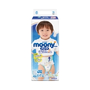 moony尤妮佳畅透系列婴儿纸尿裤 XL38尿不湿拉拉裤成长裤透气母婴
