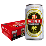 全国三大啤酒品牌之一 珠江啤酒 12度经典老珠江 330ml*12罐28.8元吃货价