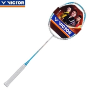 VICTOR威克多 胜利羽毛球拍单拍 碳纤维进攻型突击铁锤重锤系列可拉高磅球拍 TK-HMR L A珍珠白5U 已穿线(默认24磅)