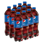 限区域、PLUS会员：百事可乐 Pepsi 汽水 碳酸饮料 1L*12瓶*2件