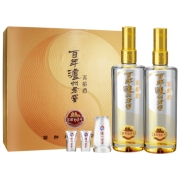 泸州老窖 窖龄60年 浓香型白酒 52度500ml 2瓶 礼盒装 (内含酒具 礼品袋) 节日送礼 中秋节礼盒