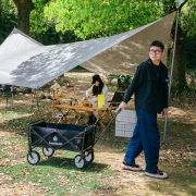 户外战儿 户外露营车折叠野餐车营地车自驾手拖车四向便携式手推车