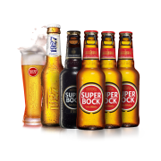 葡萄牙进口，5瓶 Superbock超级伯克 拉格黄啤酒 全系列体验装