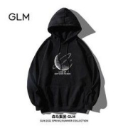 GLM 森马集团品牌GLM连帽卫衣男潮牌ins港风宽松大码男女春秋套头外套