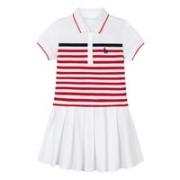 HAZZYS 哈吉斯 女童短袖Polo裙