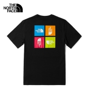 北面（The North Face） 短袖男装情侣款2022春夏新品运动休闲棉质舒适圆领T恤4U9I 4U9IJK3/黑色 M