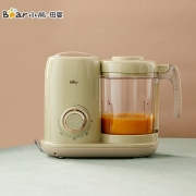 小熊（Bear）婴儿辅食机 蒸搅一体机 宝宝智能定时料理机 搅拌机榨汁机辅食工具 SJJ-D04D1 浅绿色