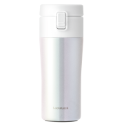 PLUS会员：LOCK&LOCK 乐扣乐扣 LHC3280BLU 鎏金弹跳保温杯 配茶网 360ml白