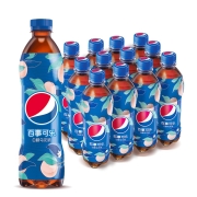 百事可乐 Pepsi 太汽系列 白桃乌龙口味碳酸饮料 500ml*12瓶*3件
