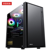 先马（SAMA）平头哥M2 Mini小机箱 支持M-ATX主板240水冷/钢化玻璃侧透/背线/独立电源仓/USB3.0