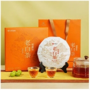 EFUTON 艺福堂 晒蜜韵老白茶饼300g福鼎枣香陈年2017年寿眉老茶中秋礼盒装